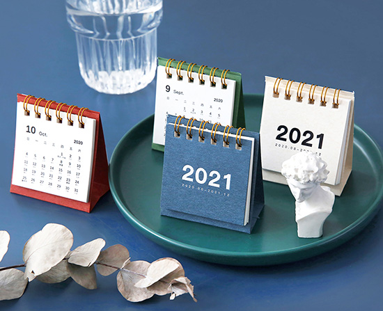 2021年創(chuàng)意迷你小臺歷簡約ins日歷月歷年歷農(nóng)歷節(jié)日